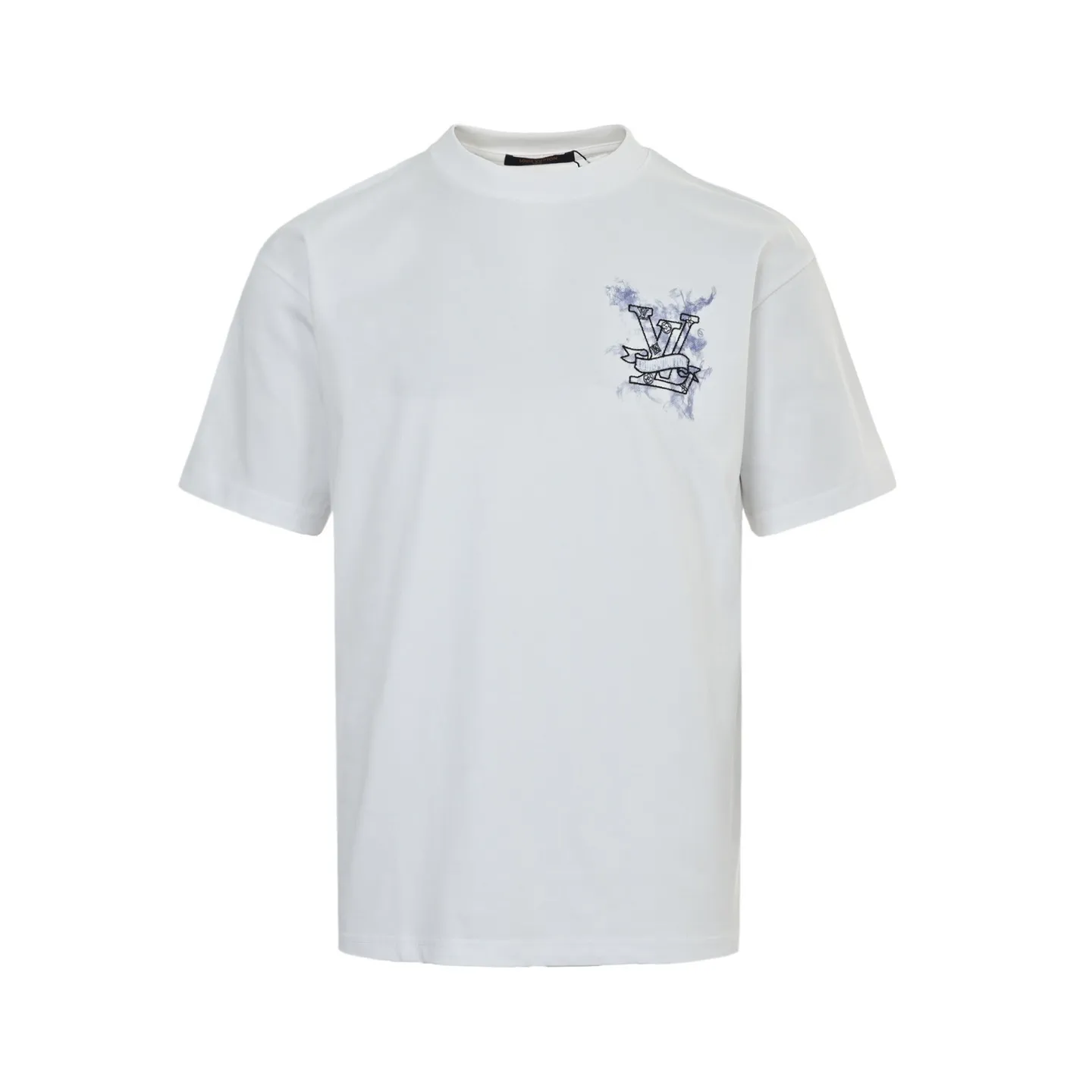 Louis Vuitton/Louis Vuitton 26ss smoke hollow logo embroidered short sleeves